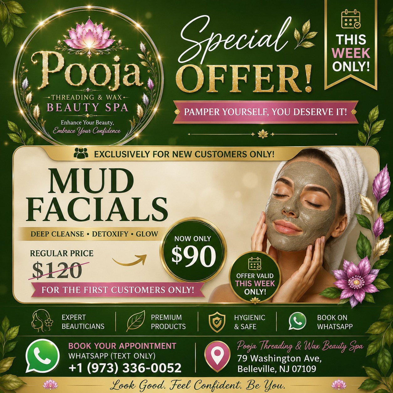 Mud Facial Offer - Special offer at Pooja Threading and Wax Beauty Spa